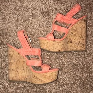 Summer Pink Wedges